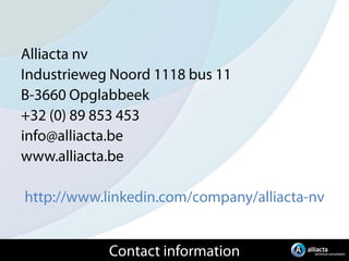 Alliacta company presentation