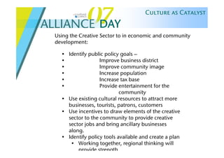 Alliance Day 07: Culture As Catalyst