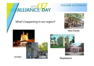 Alliance Day 07: Culture As Catalyst