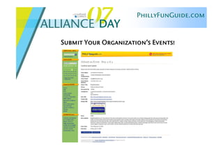 Alliance Day 2007: PhillyFunGuide & FunSavers