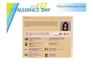 Alliance Day 2007: PhillyFunGuide & FunSavers