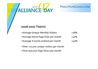 Alliance Day 2007: PhillyFunGuide & FunSavers