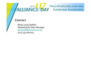 Alliance Day 2007: PhillyFunGuide & FunSavers