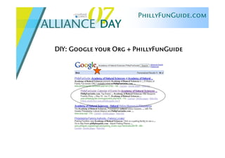 Alliance Day 2007: PhillyFunGuide & FunSavers