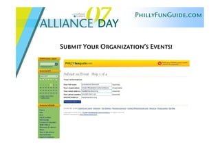Alliance Day 2007: PhillyFunGuide & FunSavers