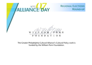 Alliance Day 2007: Regional Elections Round Up