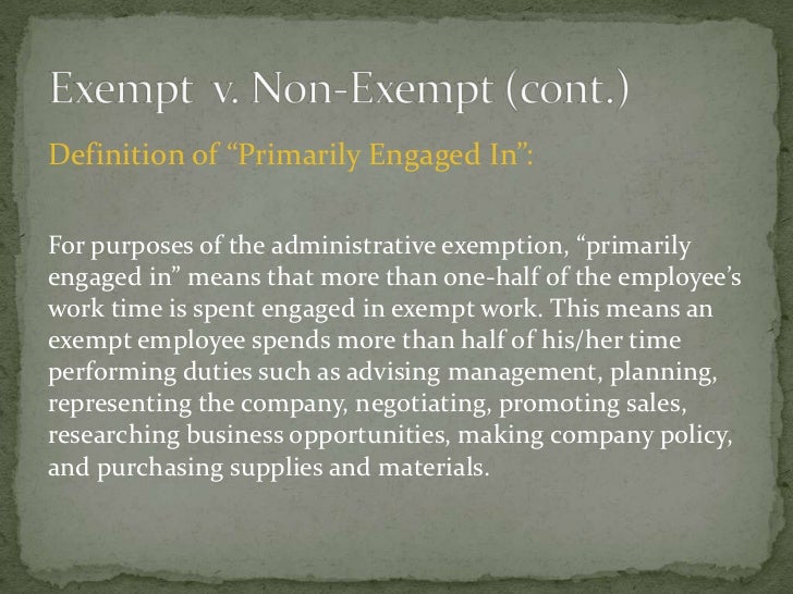 define non exempt employees