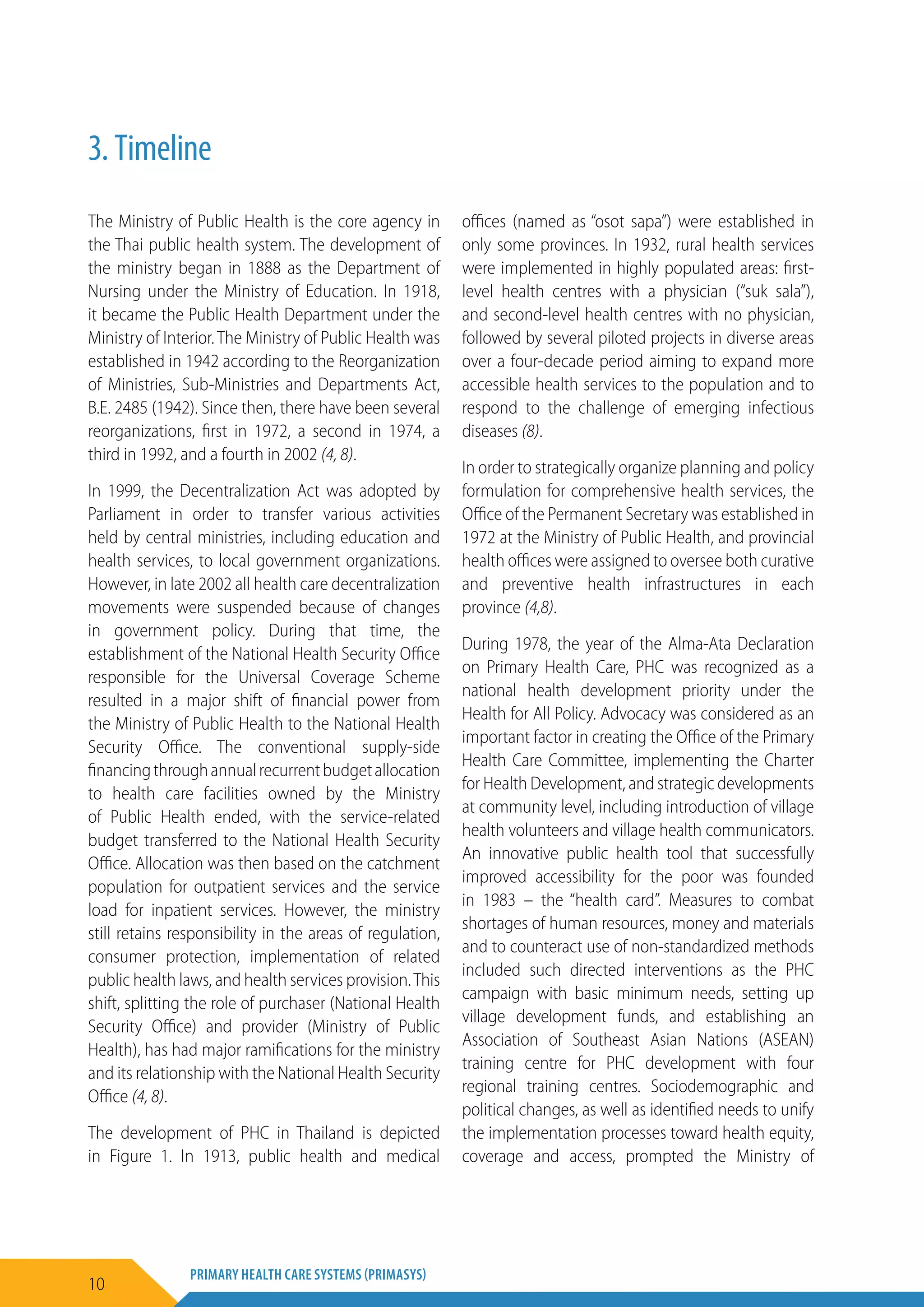 Primary Health Care Systems: Thailand | PDF