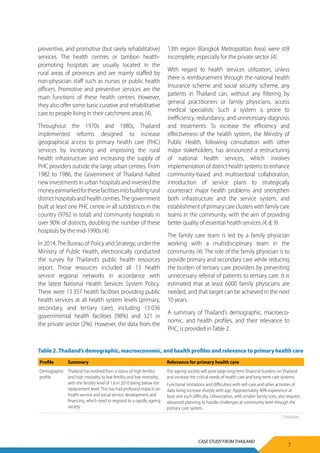 Primary Health Care Systems: Thailand | PDF
