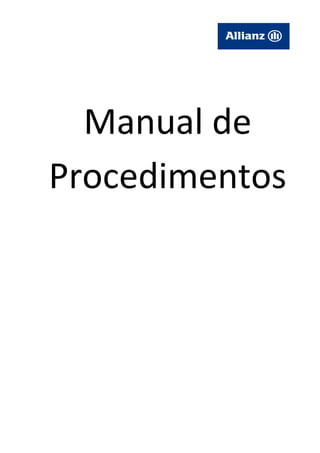Manual de
Procedimentos
 