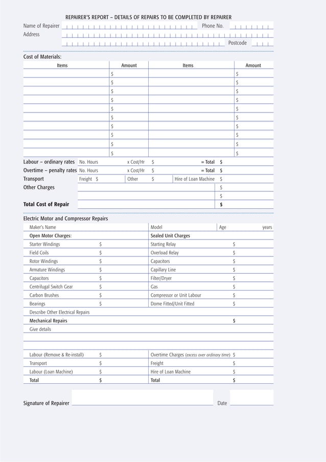 Allianz Machinery Breakdown Claim Form