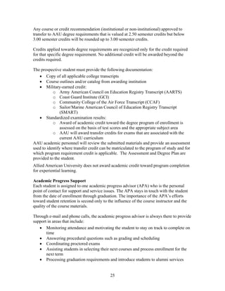 Allied American University Online Course Catalogue | PDF
