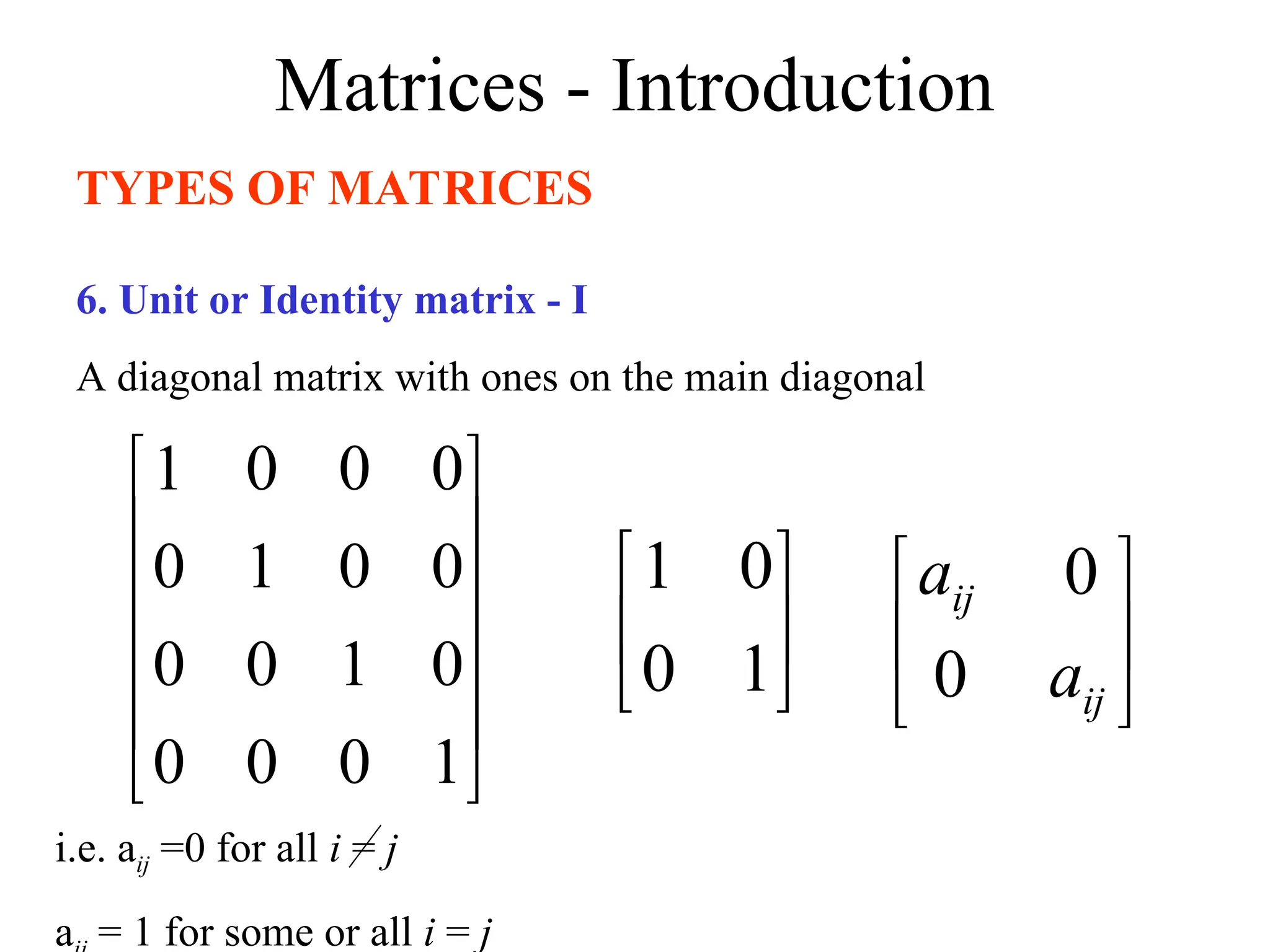ALLIED MATHEMATICS -I UNIT III MATRICES.ppt