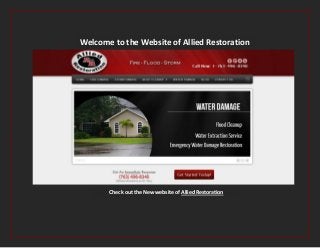Welcome to the Website of Allied Restoration

Check out the New website of Allied Restoration

 