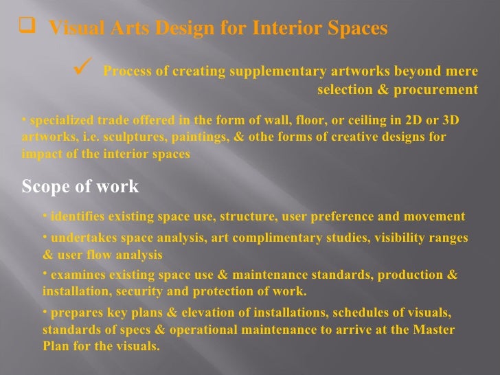 Interior Design Lesson Plan Basic Services 1