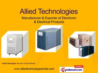 Manufacturer & Exporter of Electronic  & Electrical Products 