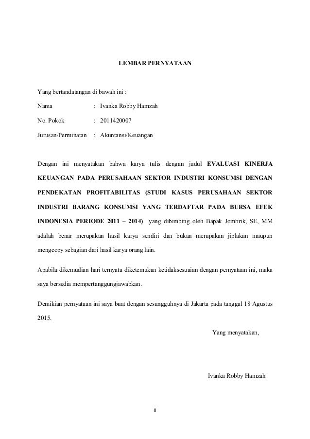 EVALUASI KINERJA KEUANGAN PADA PERUSAHAAN SEKTOR INDUSTRI 