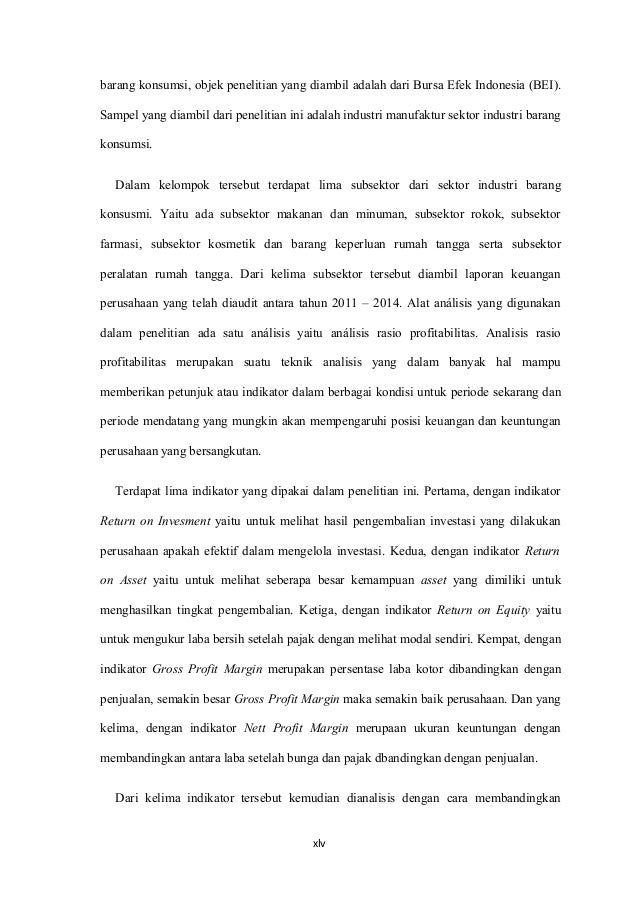 Evaluasi Kinerja Keuangan Pada Perusahaan Sektor Industri Konsumsi De Evaluasi Kinerja Keuangan Pada Perusahaan Sektor Industri Konsumsi De