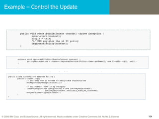 Example – Control the Update 