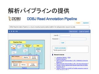 解析パイプラインの提供
 
