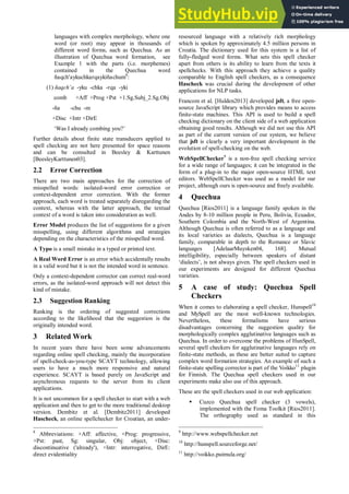 Allin Qillqay A Free On-Line Web Spell Checking Service For Quechua | PDF