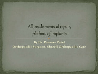 By Dr. Ranveer Patel
Orthopaedic Surgeon, Shreeji Orthopaedic Care
 