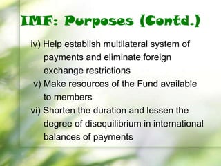 Role Of Multilateral Agencies | PPTX