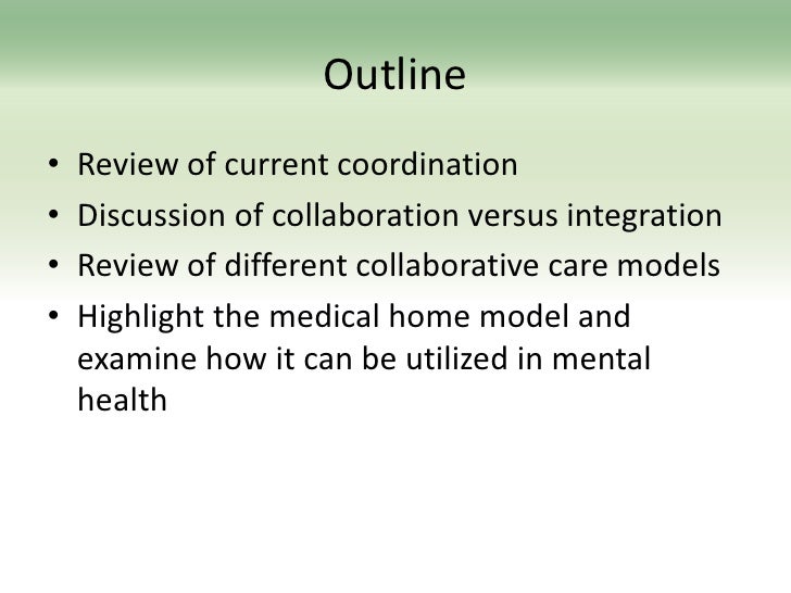 Medical home model mental health Medical home model mental health