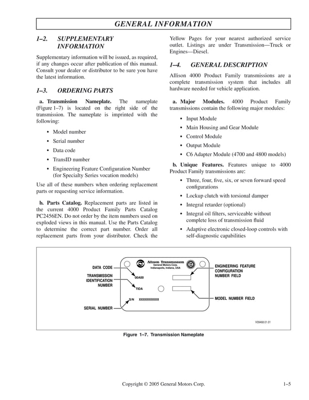 Allison 4500 Rds Service Manual PDF