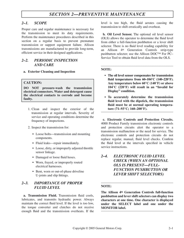 Allison 4500 Rds Service Manual PDF