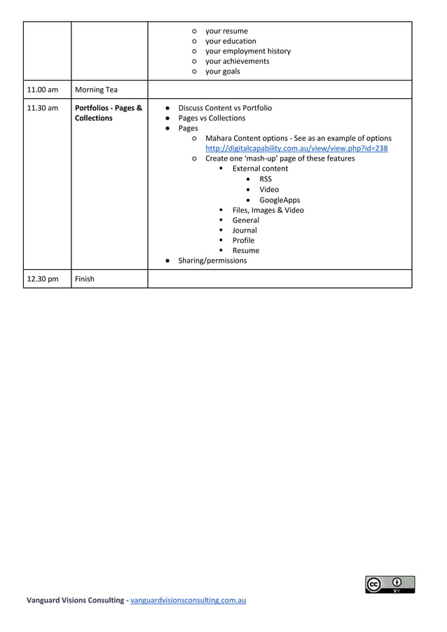 Allison miller creating your own eportfolio using mahara | DOCX ...