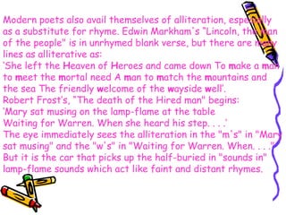 Alliteration - An overview with examples | PPS