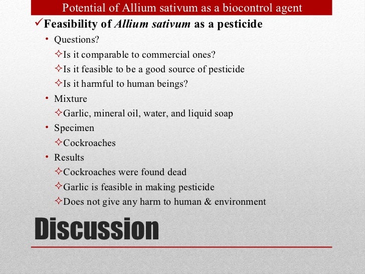 the feasibility of garlic allium sativum 1 problem statement the output will consist in a feasibility study on the adoption of a cryopreservation of apical meristems of garlic (allium sativum l). the feasibility of garlic allium sativum 1 problem statement the output will consist in a feasibility study on the adoption of a cryopreservation of apical meristems of garlic (allium sativum l).
