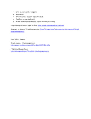 American Libraries Live—Libraries and COVID-19: Reimagining Programming