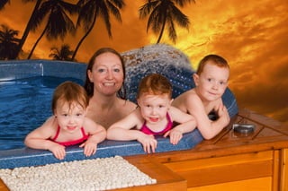 Swim spa fun for the entire family