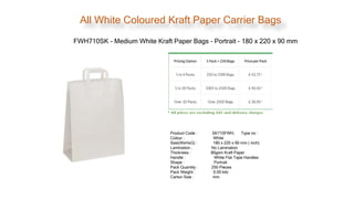 Silver Kraft Paper Bags