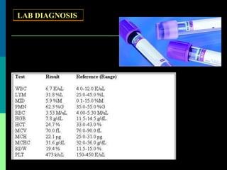 LAB DIAGNOSIS
 