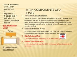 Heliumruby working and construction of ruby ,HE NE and CO2 LASERs | PPTX