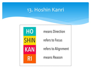 13. Hoshin Kanri
 