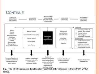 CONTINUE
Fig. The DFID Sustainable Livelihoods Framework (SLF) (Source: redrawn from DFID
1999).
 