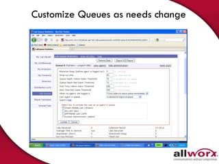 Customize Queues as needs change 