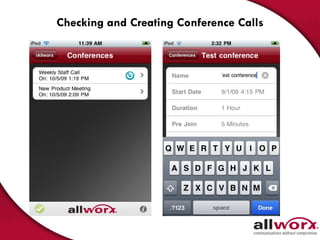 Checking and Creating Conference Calls 