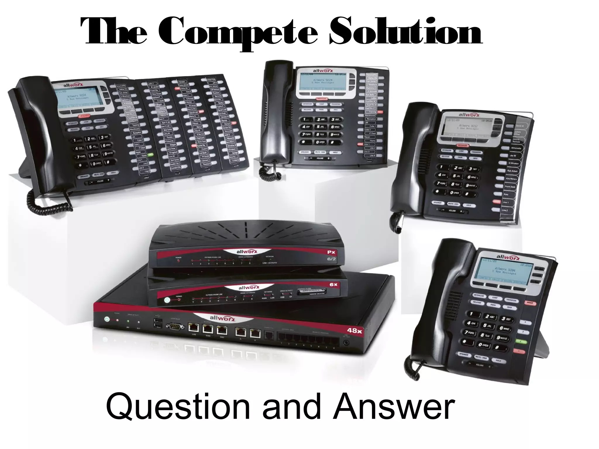 The Compete Solution




 Question and Answer
 