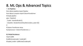 All Machine Learning Building Blocks with Sklearn.pptx