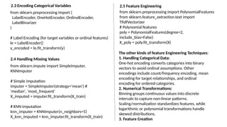 All Machine Learning Building Blocks with Sklearn.pptx
