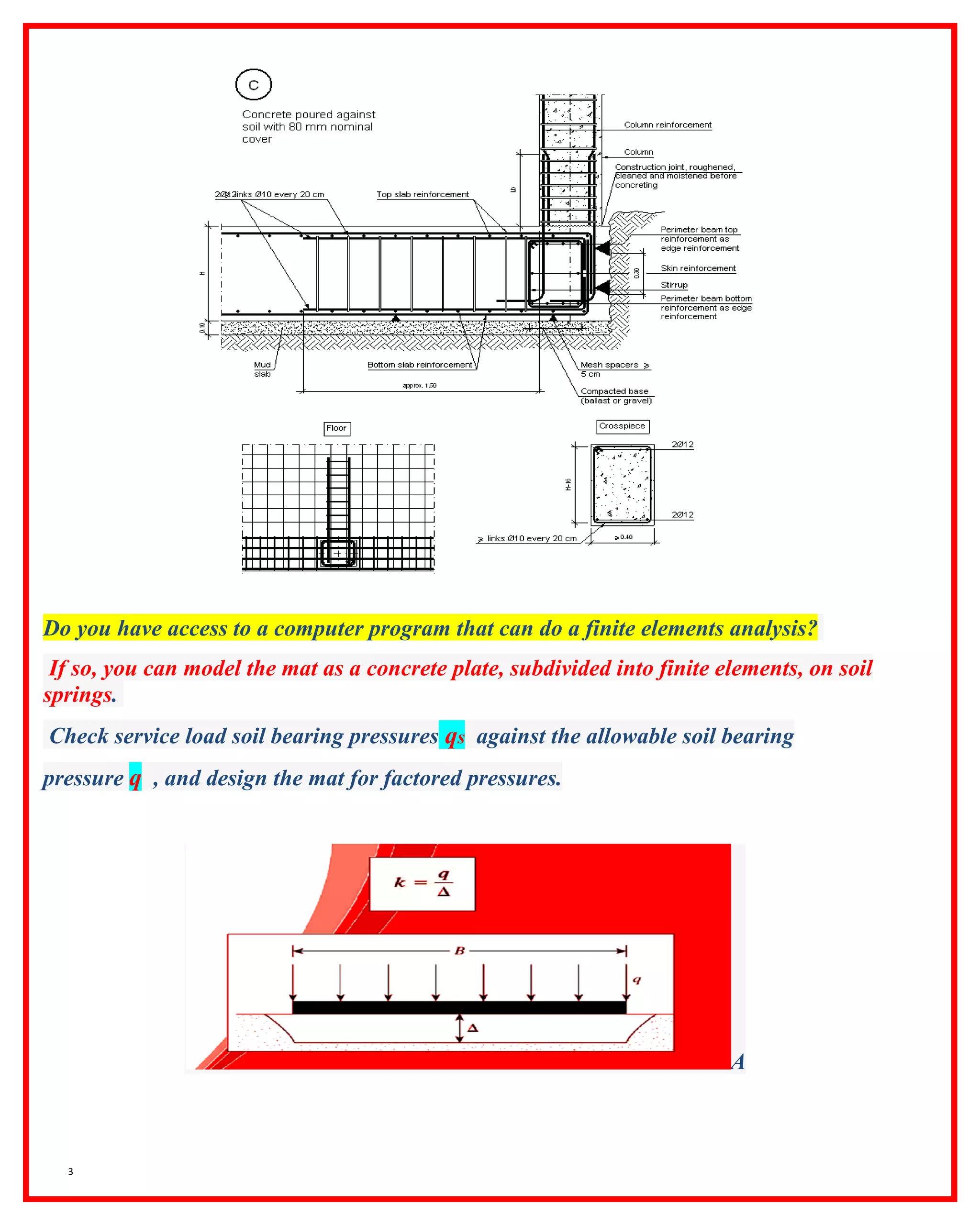 Piled Raft Foundation Design Example Pdf design of piled raft foundations. مشاركة لبشة الأوتاد الخوازيق و التربة ...