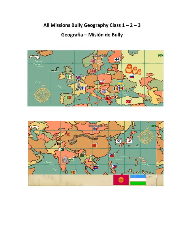 All missions bully geography and english PDF