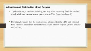 Net Surplus Calculation Allocation and-Distribution-of-net-surplus | PPTX