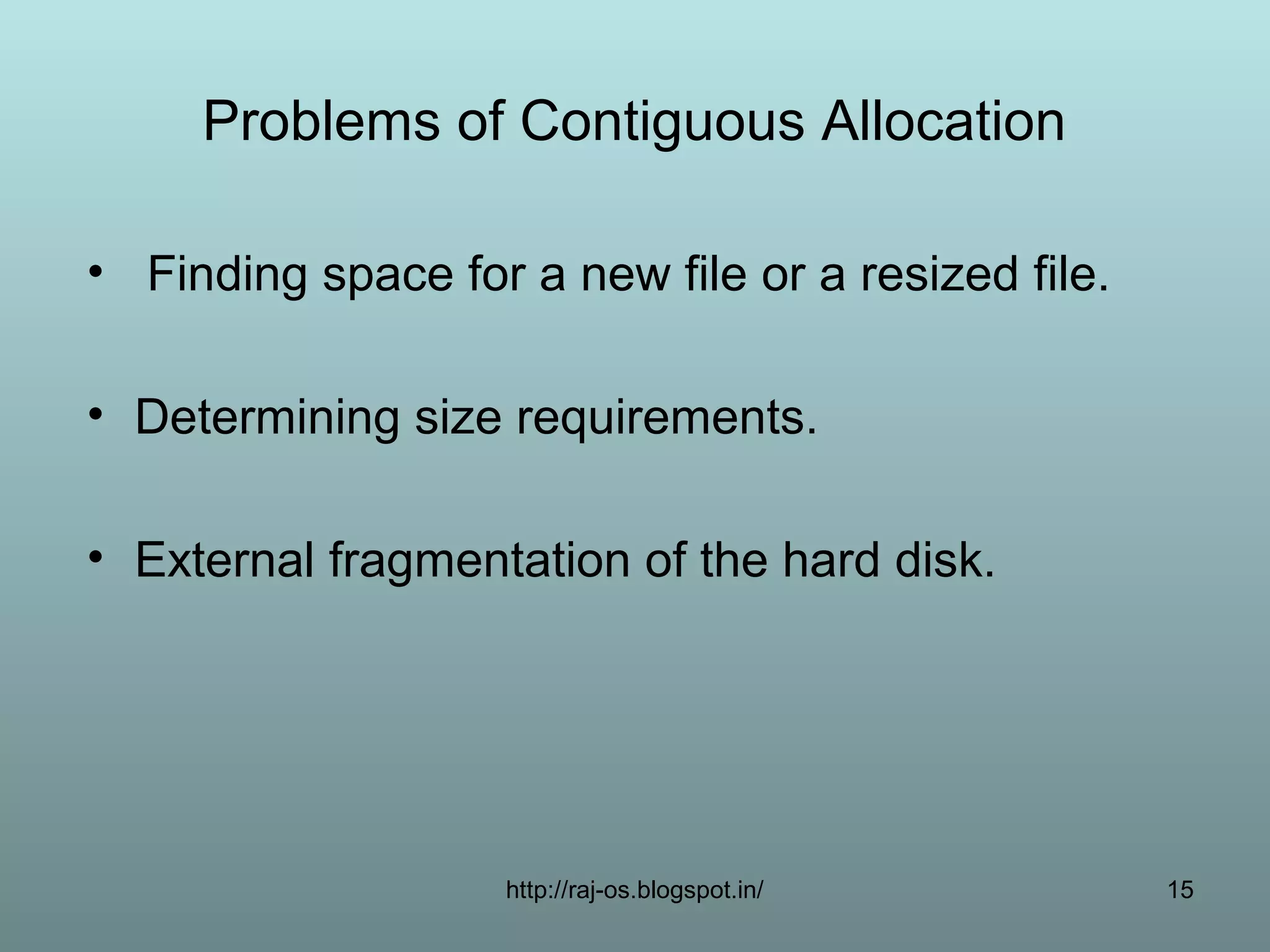 Allocation methods continuous method.47 | PPT