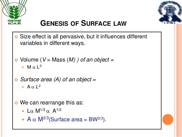 Applicatiojns Of Allometric Principles In Animal Nutrition Research